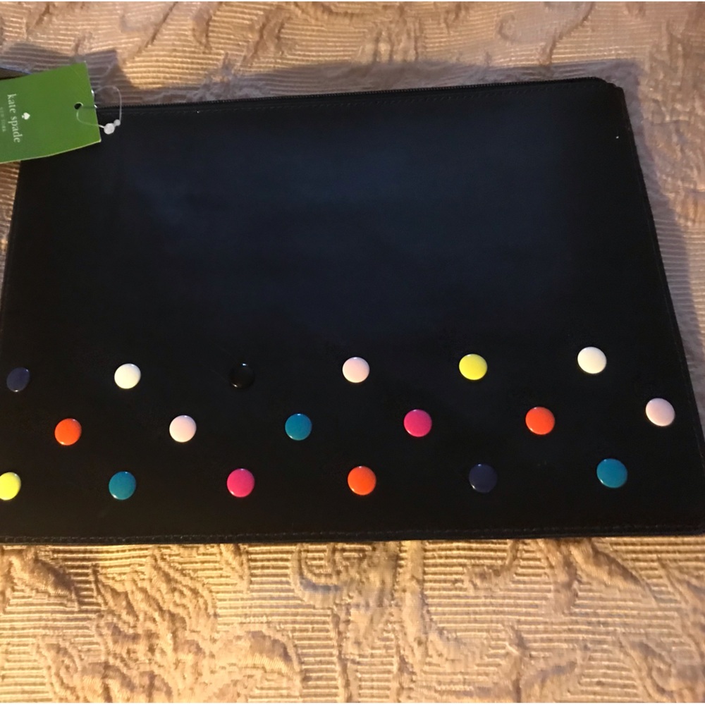 NWT Kate Spade Clutch Bag with Fun Embellishments.